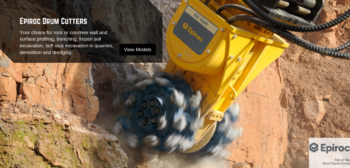 Epiroc Drum Cutters are available at Pat Kelly Equipment Co.